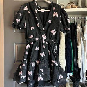 Buddy Love black and pink butterfly dress